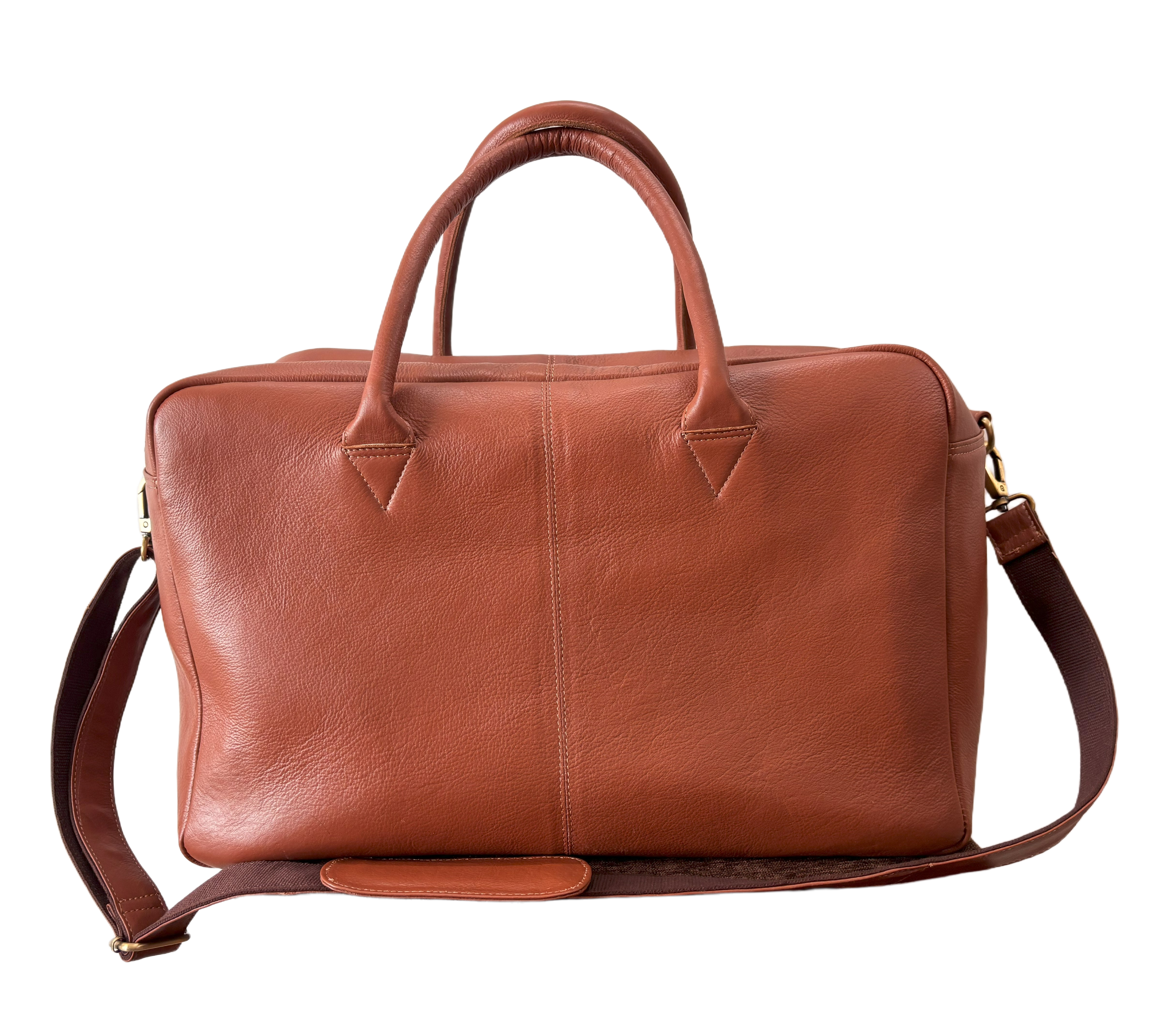 Leather Duffel Bag - Ideal for weekend travel